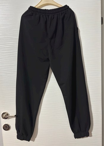 Siyah Kadın Bağcıklı Sweatpant - Görsel 3