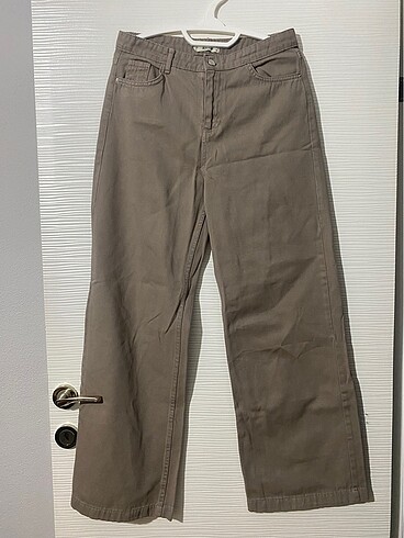 Kot jean geniş paça pantolon