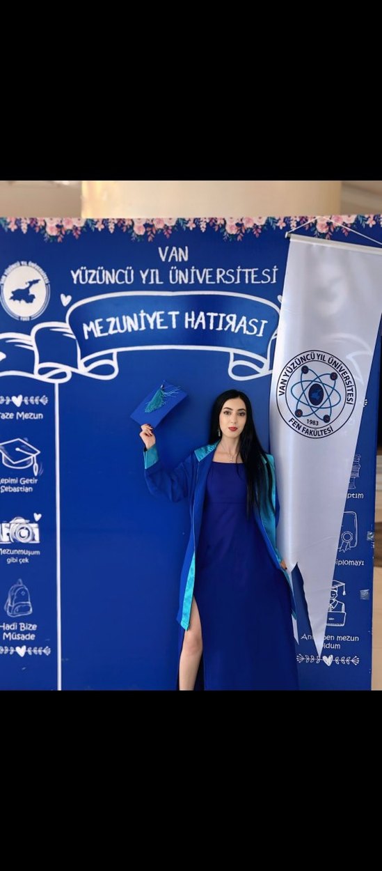 Mavi Drapeli Uzun Mezuniyet Elbisesi - Görsel 2