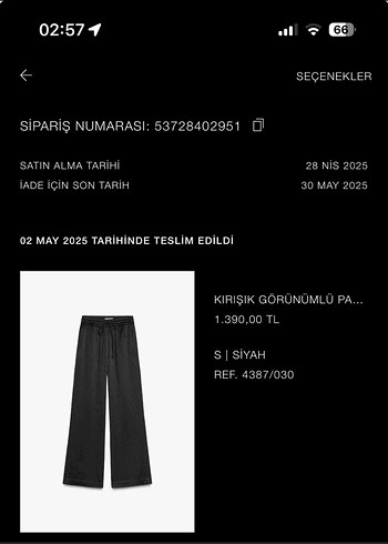 Gri Rahat Kesim Keten Pilili Kadın Pantolon - Görsel 2