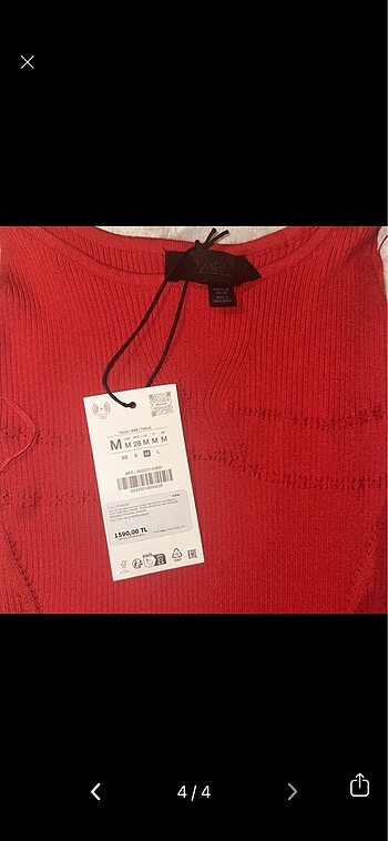 zara kırmızı elbise - Görsel 3