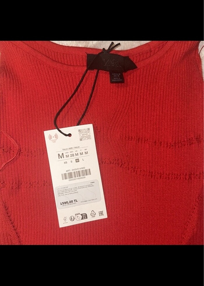 zara kırmızı elbise - Görsel 3