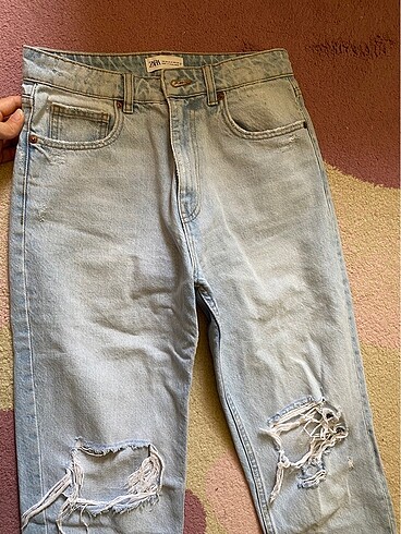 m Beden mavi Renk Zara mom jean