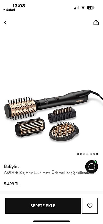 Babyliss saç şekillendirici