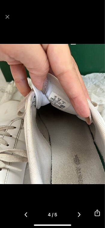 38 Beden beyaz Renk Sneaker