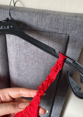 Kırmızı dantelli sütyen - Görsel 3