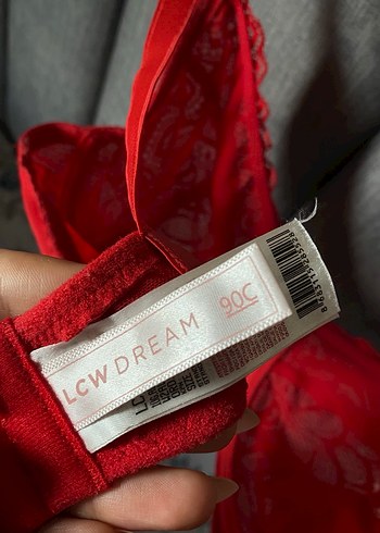 Kırmızı dantelli Sütyen - Görsel 6