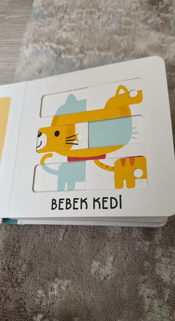 Kaydırmalı Bulmaca Kitabı - Bebek Hayvanlar - Görsel 3