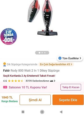 Fakir pratik süpürge 