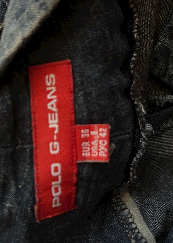 Polo Garage Kemer Detaylı Kısa Jean Mini Etek
