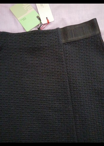 Siyah Kemerli Mini Etek - Görsel 5