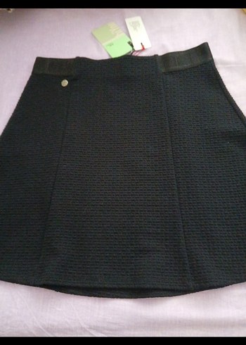 Siyah Kemerli Mini Etek - Görsel 3