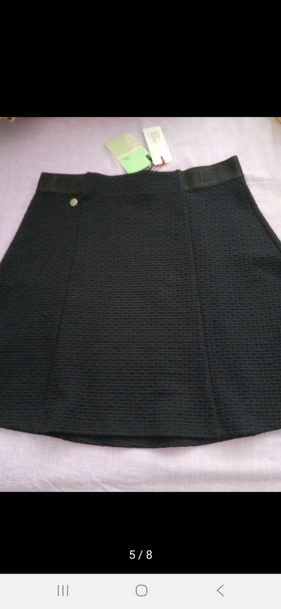 Siyah Kemerli Mini Etek - Görsel 3