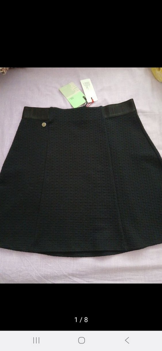 Siyah Kemerli Mini Etek - Görsel 2