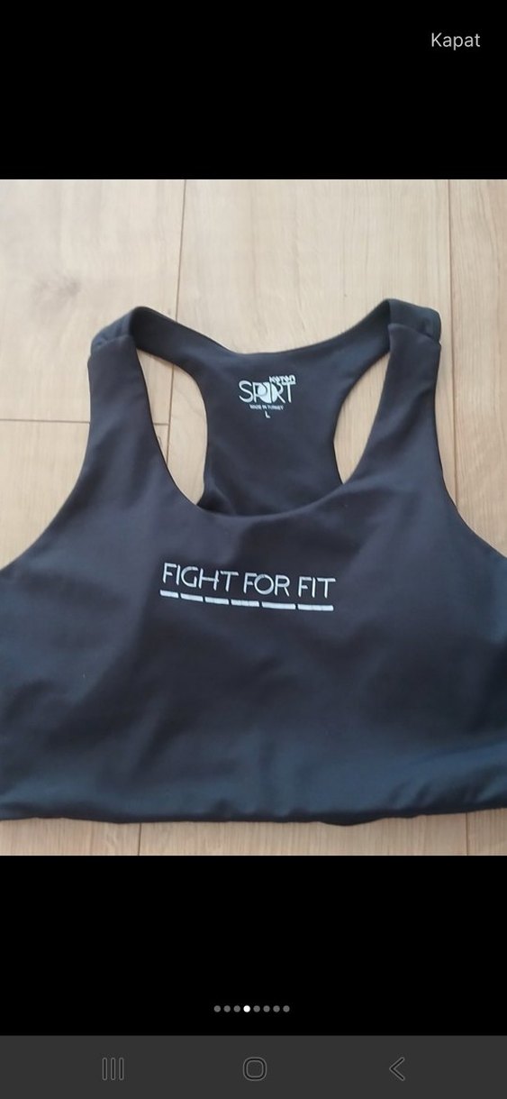 Siyah Kadın Spor Atlet Velcro Detaylı - Görsel 5