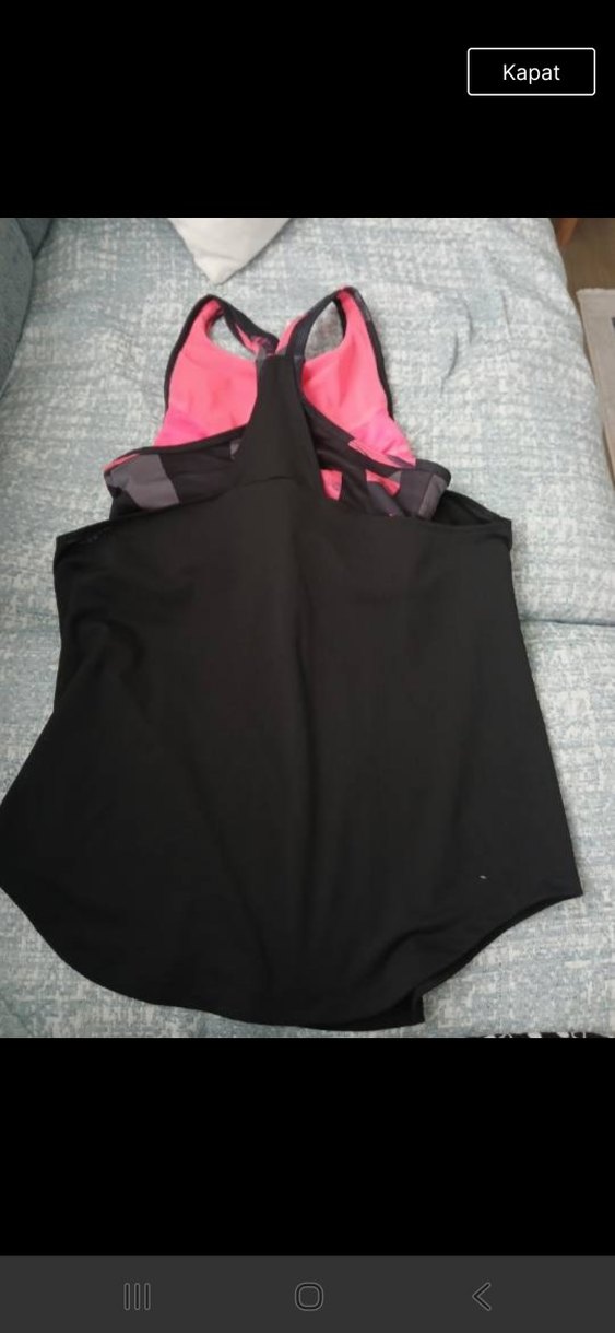 Siyah Kadın Spor Atlet Velcro Detaylı - Görsel 2