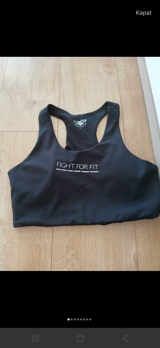 Siyah Kadın Spor Atlet Velcro Detaylı - Görsel 3