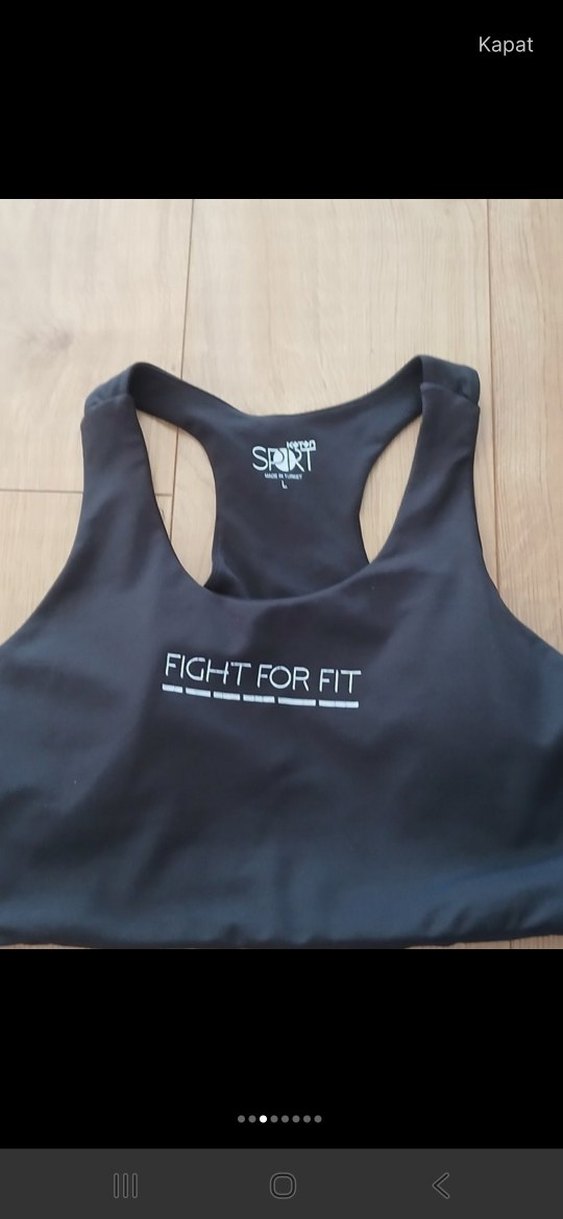 Siyah Kadın Spor Atlet Velcro Detaylı - Görsel 4