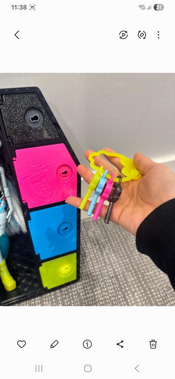 monster hıgh  neon frankıe Steın bebek - Görsel 5