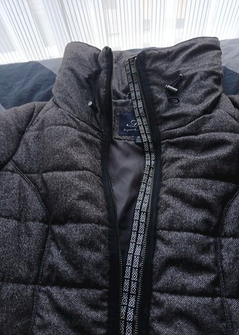 Gri Fermuarlı Kadın Kışlık Mont - Görsel 8