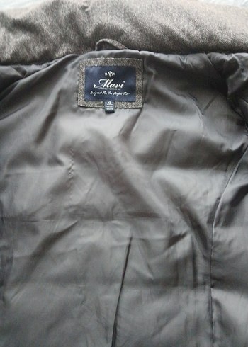 Gri Fermuarlı Kadın Kışlık Mont - Görsel 6