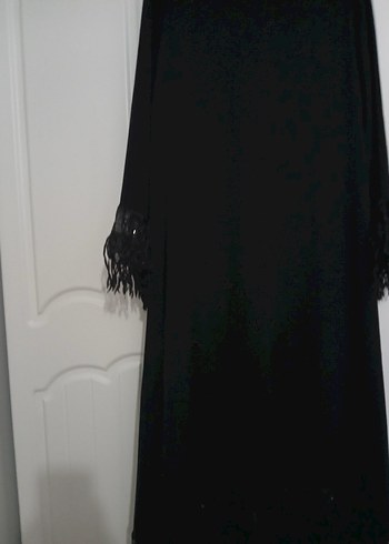 Siyah Uzun Kollu Gotik Salaş Elbise - Görsel 2