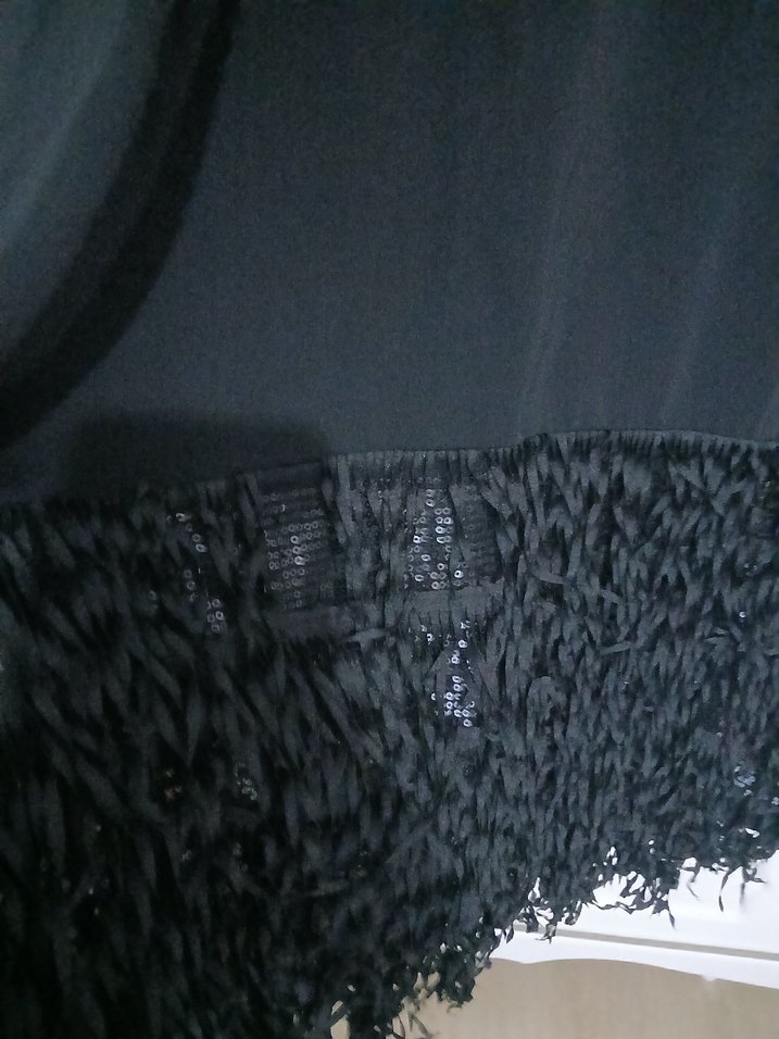 Siyah Uzun Kollu Gotik Salaş Elbise - Görsel 4