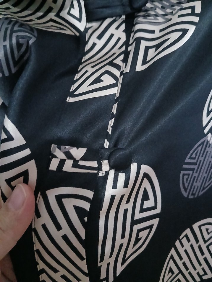 Siyah Desenli Uzun Kollu Kadın Gömlek - Görsel 4