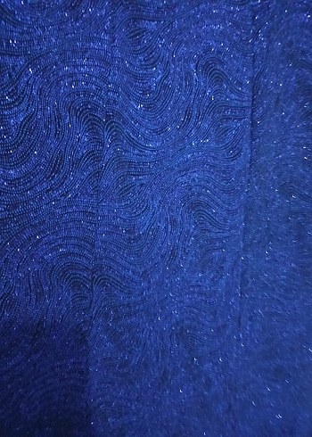 Lacivert Drapeli Uzun Kadın Etek - Görsel 6