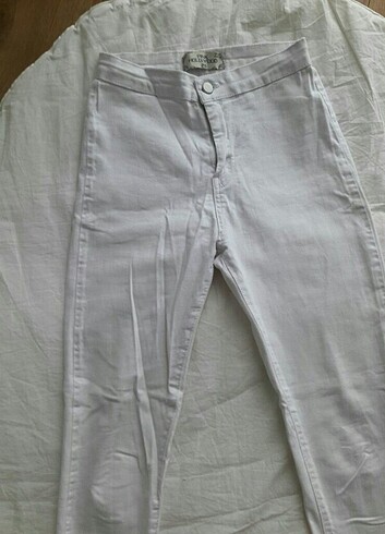 29 Beden beyaz Renk Mango bayan yüksek bel kadın pantolon 