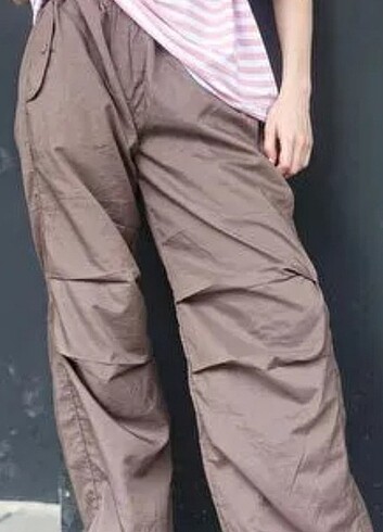 Zara kadın paraşüt kumaş pantolon 