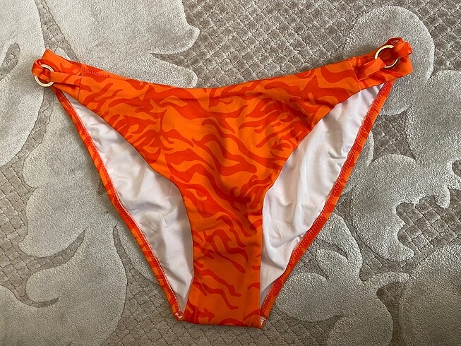 40 Beden turuncu Renk Bikini Takımı