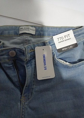 Erkek Mavi Süper Skinny Kot Pantolon - Görsel 4