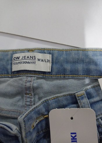 Erkek Mavi Süper Skinny Kot Pantolon - Görsel 5