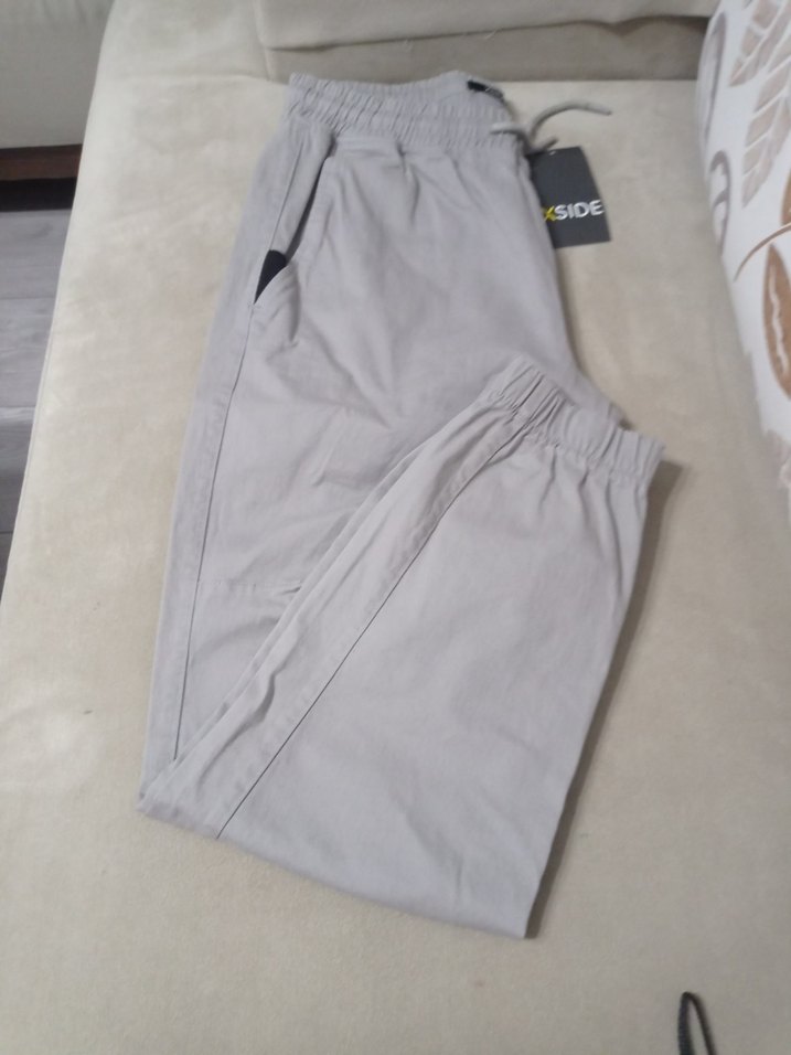 Gri Pamuklu Rahat Kesim Erkek Eşofman Altı - Görsel 5