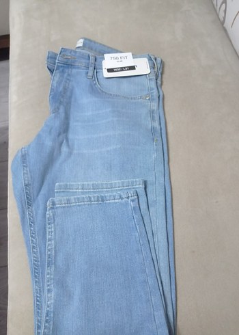 750 Fit Slim Mavi Kadın Denim Pantolon - Görsel 3