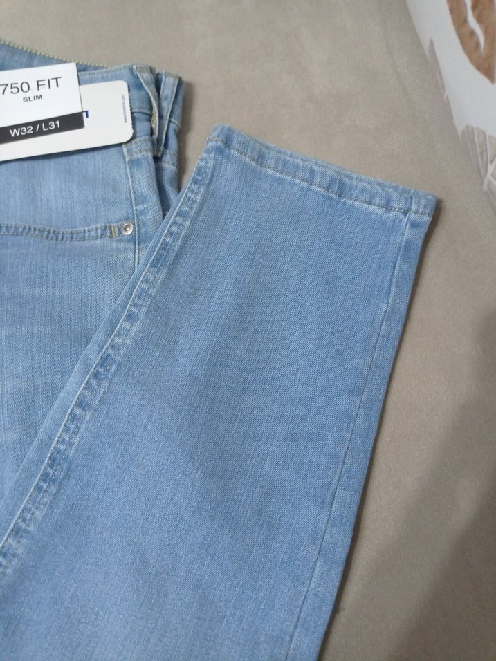 750 Fit Slim Mavi Kadın Denim Pantolon - Görsel 2