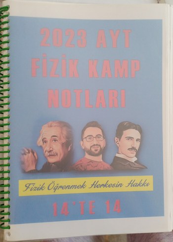 2023 AYT Fizik Kamp Notları
