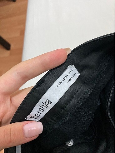 36 Beden bershka suni deri skinny fit pantolon