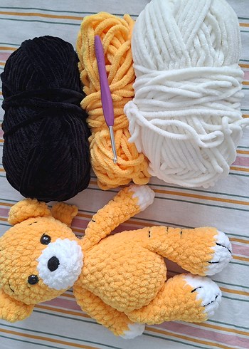 Beden Peluş Amigurumi Kaplan Oyuncak
