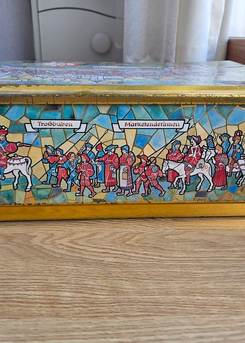 Batı Almanya Vintage Scholler Metal Tın - Görsel 7