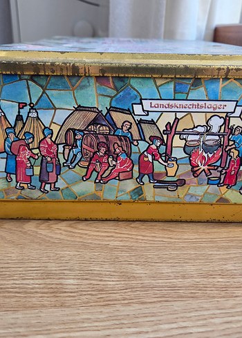 Batı Almanya Vintage Scholler Metal Tın - Görsel 6