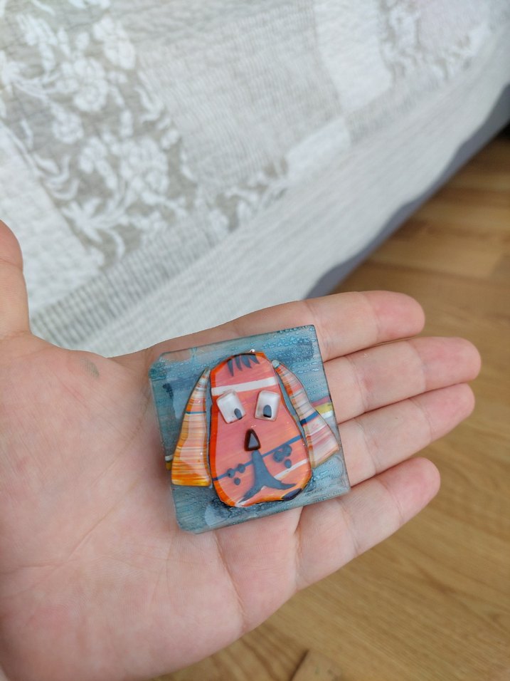 El Yapımı Çok Tatlı Köpek Şekilli Magnet - Görsel 3