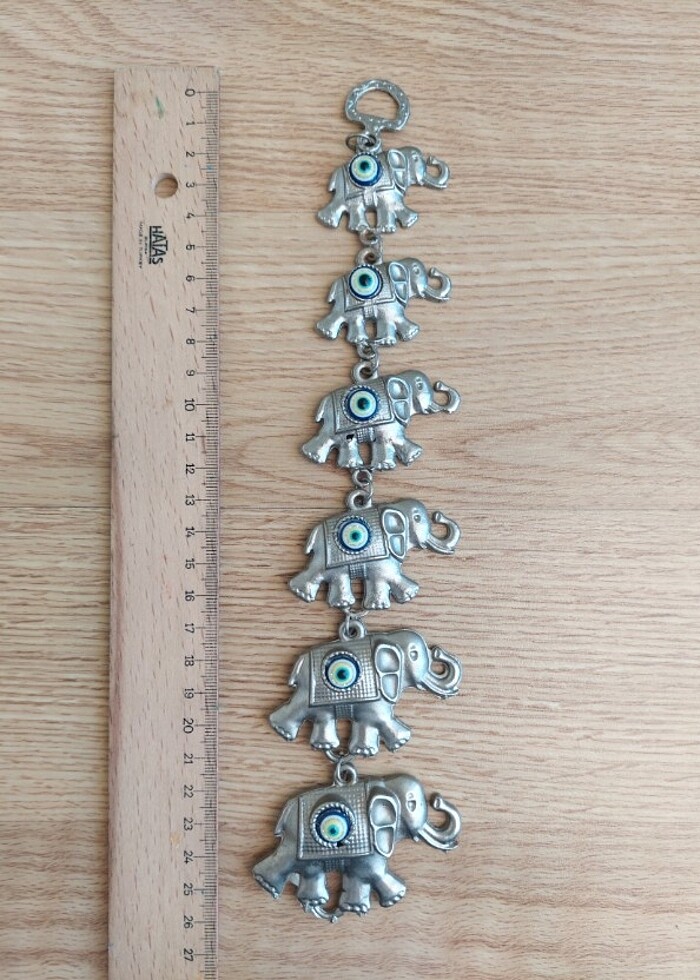 Kaliteli Kalın Ağır Materyalden Nazarlık Fil - Görsel 3