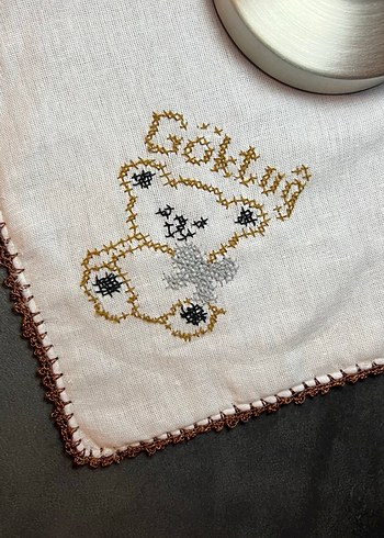 Nakışlı Bebek mendili - Görsel 2