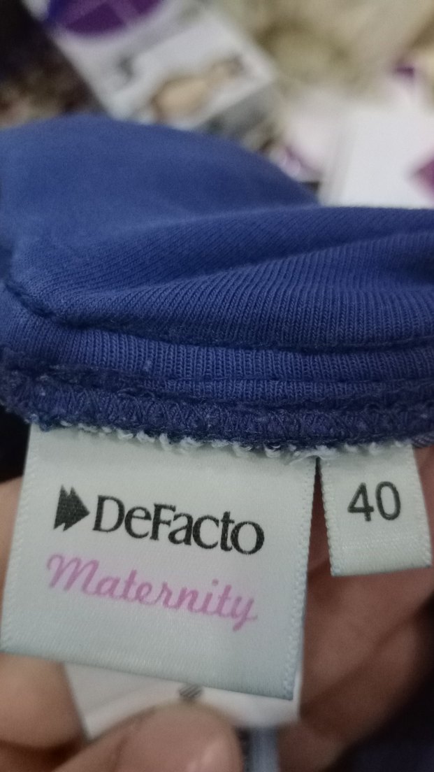 Rahat Kesim Lacivert Hamile Kot Pantolon - Görsel 2