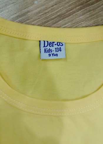 Sarı Baskılı  Çocuk Tişört - Görsel 2