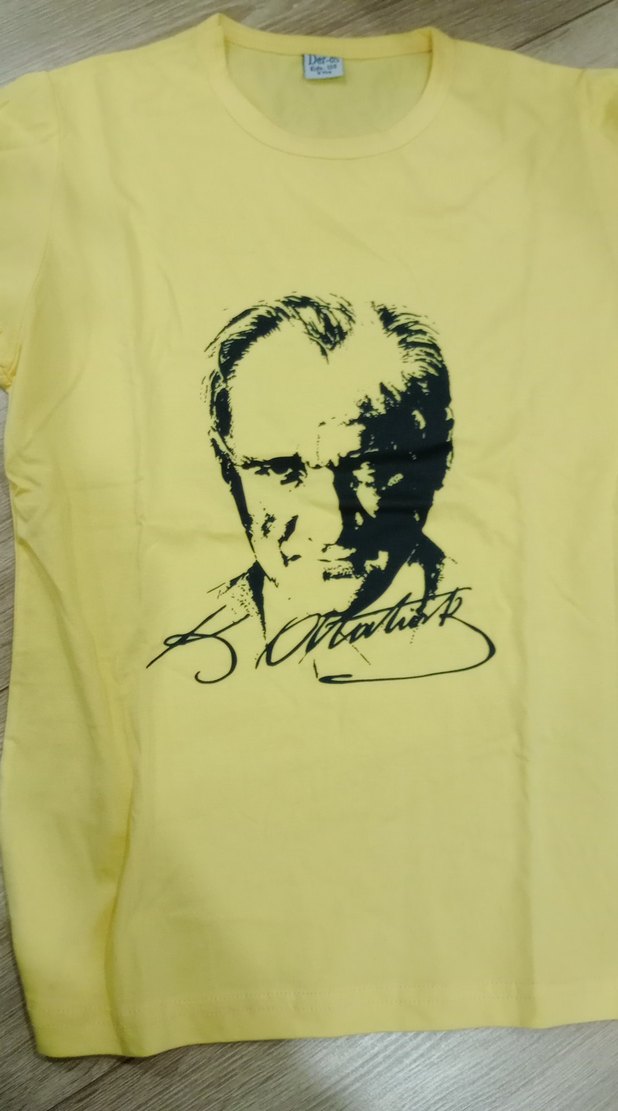 Sarı Baskılı  Çocuk Tişört - Görsel 3