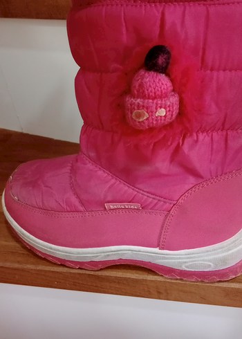 Kız Çocuk Pembe Fermuarlı Kauçuk Botlar - Görsel 3
