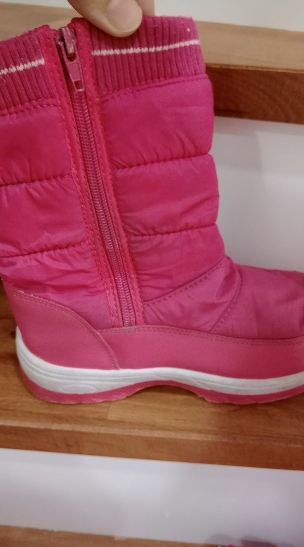 Kız Çocuk Pembe Fermuarlı Kauçuk Botlar - Görsel 2